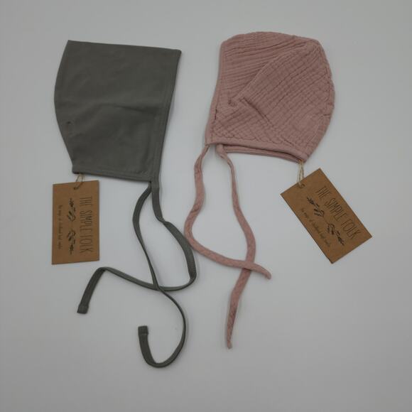 The Simple Folk Bundle of Two The Garden Bonnet Antique Rose/Camel Size 6-12 Mon - Picture 1 of 8